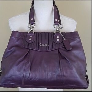 purple coach purse with midnight purple coach wallet